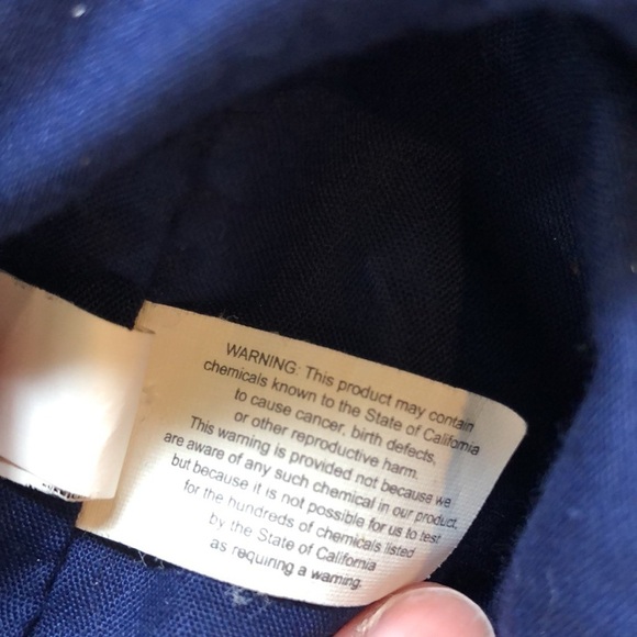 Sloan Ranger Number 1104 canvas zippered tote bag navy blue white polka dots - Picture 11 of 11